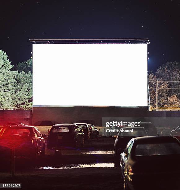 drive in movie - movie night stock pictures, royalty-free photos & images