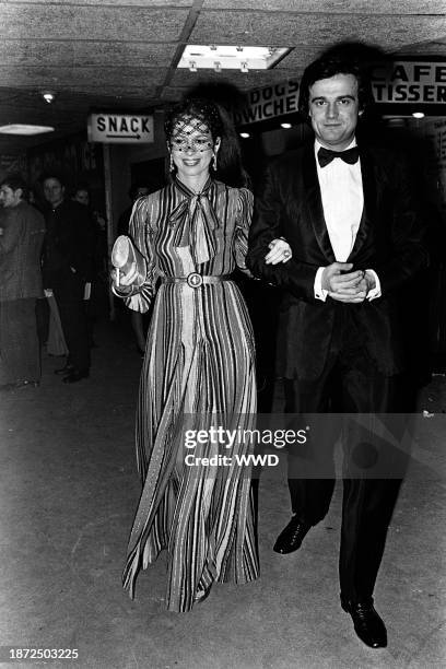 Guests attend the premiere of the Alvin Ailey dance group, hosted by ex-ambassador Sargent Shriver and his wife Eunice at the Palais des Sports on...