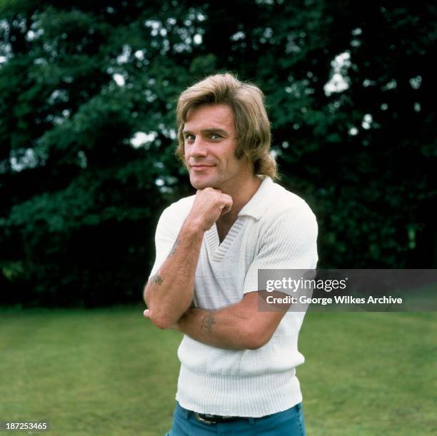 Comedian Freddie Starr photograhed at home in his garden at the height of his fame. On 1 November 2012, Starr was arrested by police at his...