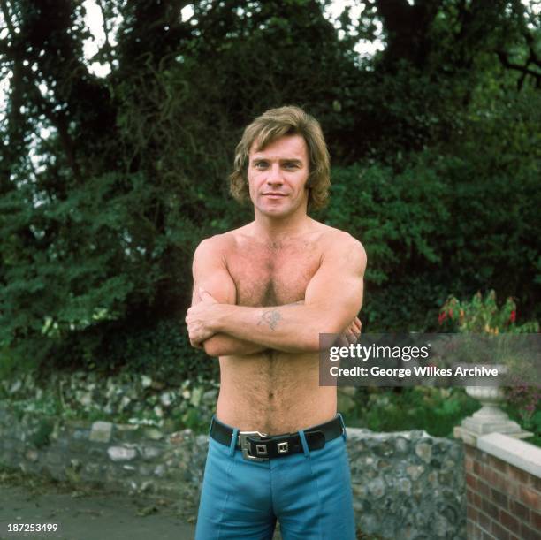 Comedian Freddie Starr photograhed at home in his garden at the height of his fame. On 1 November 2012, Starr was arrested by police at his...