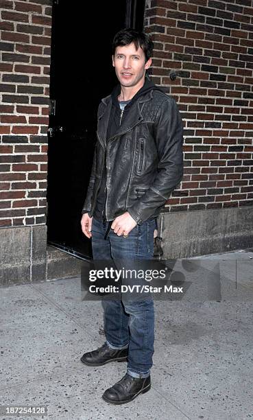 Musician James Blunt is seen on November 6, 2013 in New York City.