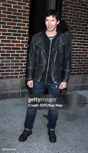 Musician James Blunt is seen on November 6, 2013 in New York City.