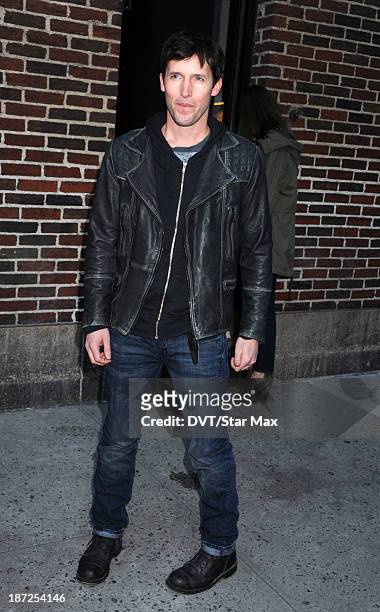 Musician James Blunt is seen on November 6, 2013 in New York City.