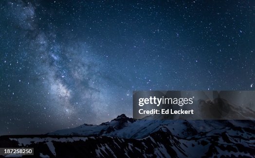Milky Way over Mount Rainier Milky Way over Mount Rainier