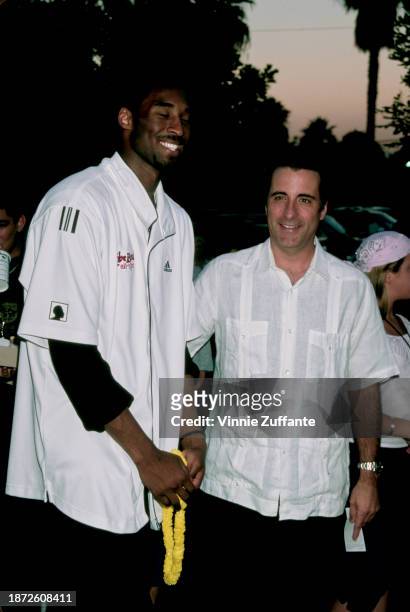 American basketball player Kobe Bryant and Cuban-born American actor Andy Garcia attend the 3rd Annual 'Kobe Bowl' charity benefit, held at the...