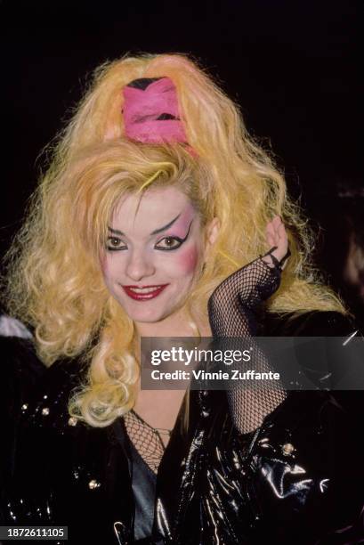 German singer, songwriter and actress Nina Hagen attends the inaugural Academy of Rock Music Awards, held at The Palace in the Hollywood...