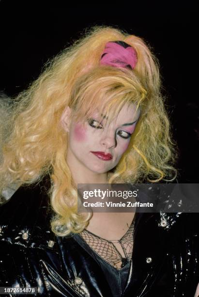 German singer, songwriter and actress Nina Hagen attends the inaugural Academy of Rock Music Awards, held at The Palace in the Hollywood...