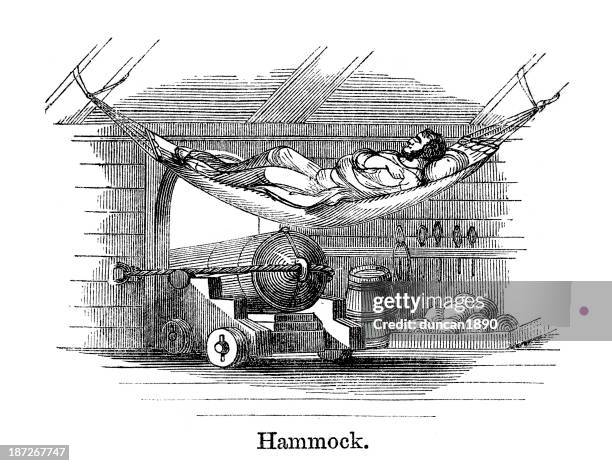hammock - hammock stock illustrations