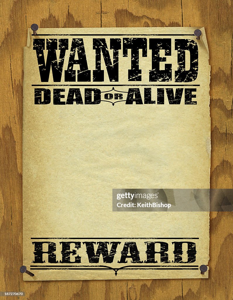 Wanted Poster Background Vintage High-Res Vector Graphic - Getty Images