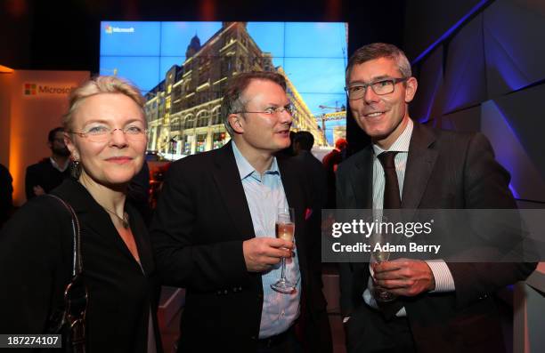 Christian Illek attends the opening of the Microsoft Center Berlin on November 7, 2013 in Berlin, Germany. The Microsoft Center Berlin, part of a new...