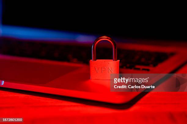 business, technology, internet and network concept. vpn network security internet privacy encryption concept. - vpn stock pictures, royalty-free photos & images