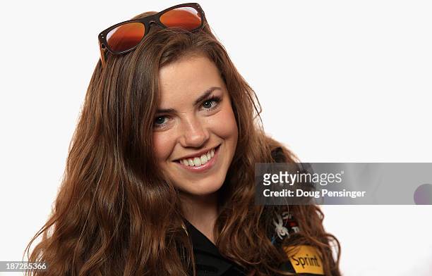Abby Ghent of the U.S. Alpine Ski Team poses for a portrait at the U.S. Ski Team Speed Center at Copper Mountain on November 7, 2013 in Copper...