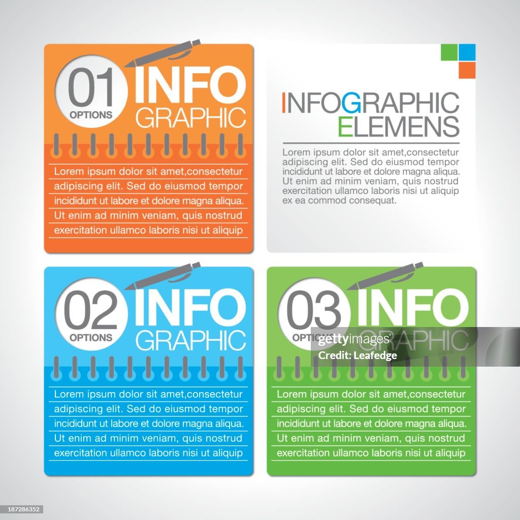 Infographic Notebook Notes Abstract Infographicsnote High-Res Vector Graphic - Getty Images