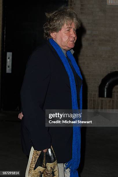 Musician Mick Taylor of the Rolling Stones seen outside the Gansevoort Hotel on November 7, 2013 in New York City.