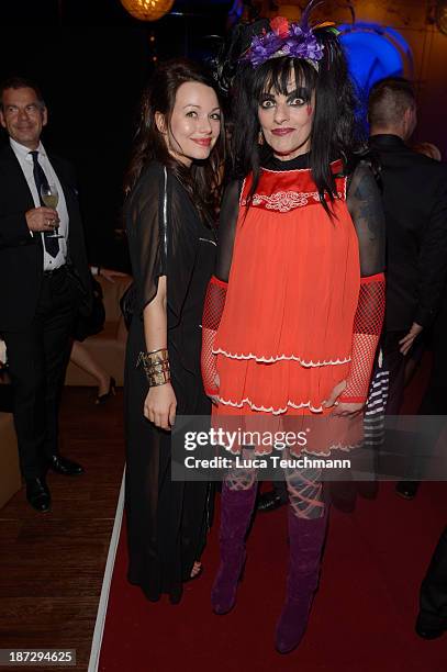 Cosma Shiva Hagen and her mother Nina Hagen attend the after show party of the GQ Men Of The Year Award at Komische Oper on November 7, 2013 in...