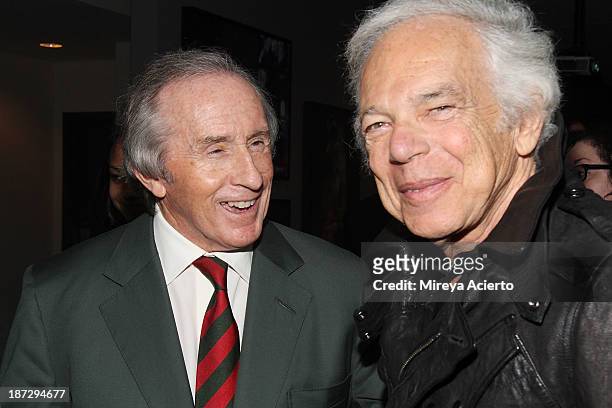 Sir Jackie Stewart and Ralph Lauren attend "Weekend Of A Champion" premiere - To Save Project: The 11th MOMA International Festival of Film...