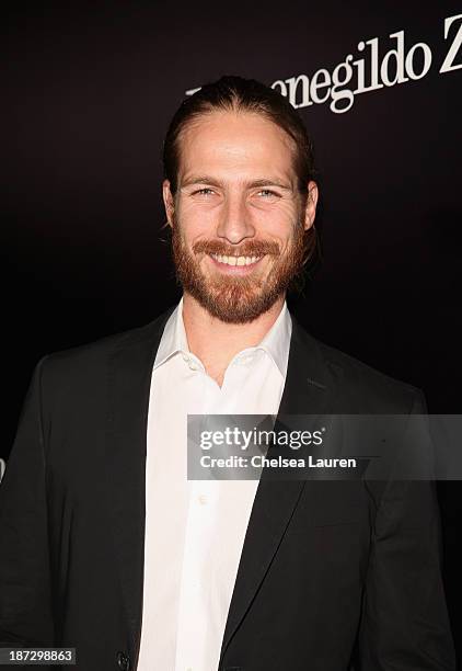 Model Ryan Burns attends Ermenegildo Zegna Global Store Opening hosted by Gildo Zegna and Stefano Pilati at Ermenegildo Zegna Boutique on November 7,...