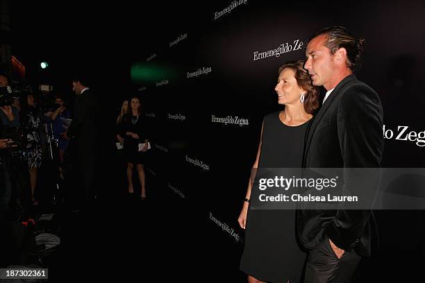 Image Director of Ermenegildo Zegna Group Anna Zegna and singer Gavin Rossdale attend Ermenegildo Zegna Global Store Opening hosted by Gildo Zegna...