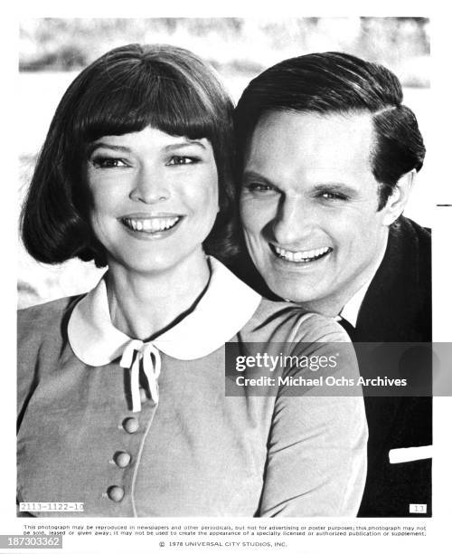 Actress Ellen Burstyn and actor Alan Alda on set of the Universal Studios movie "Same Time, Next Year" in 1978.