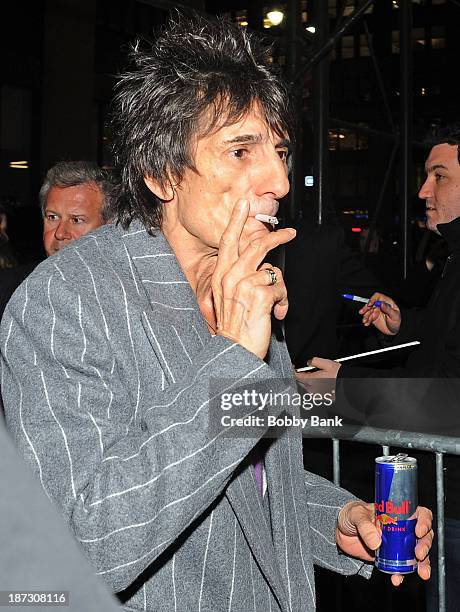 Ronnie Wood sighting at the Cutting Room on November 7, 2013 in New York City.