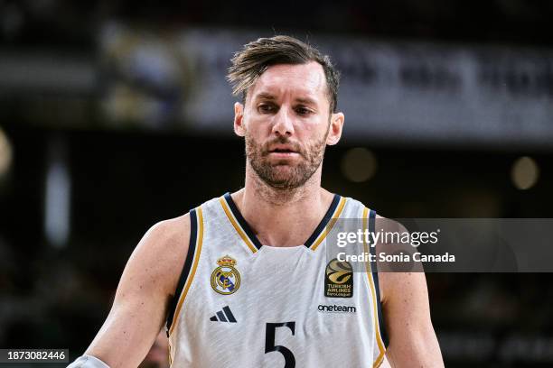 Rudy Fernandez of Real Madrid in action during the Turkish Airlines EuroLeague Regular Season Round 16 match between between Real Madrid and Partizan...