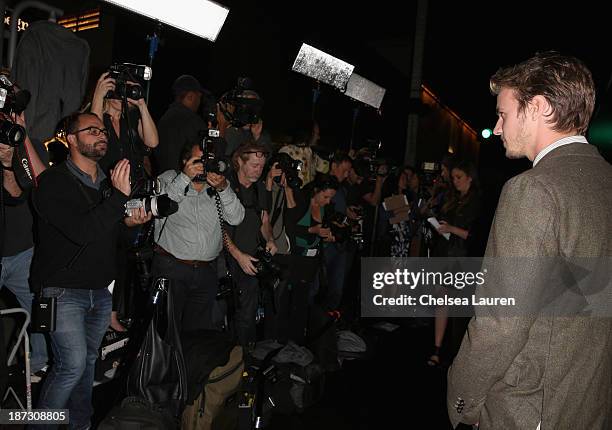 Actor Nathan Keyes attends Ermenegildo Zegna Global Store Opening hosted by Gildo Zegna and Stefano Pilati at Ermenegildo Zegna Boutique on November...