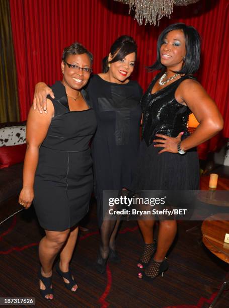 Magazine Publisher Jamie Foster Brown and guests attend the Cocktail Reception sponsored by Toyota at the Gold Boutique Nightclub and Lounge at the...