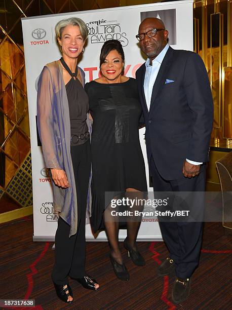 Magazine Publisher Jamie Foster Brown and guests attend the Cocktail Reception sponsored by Toyota at the Gold Boutique Nightclub and Lounge at the...