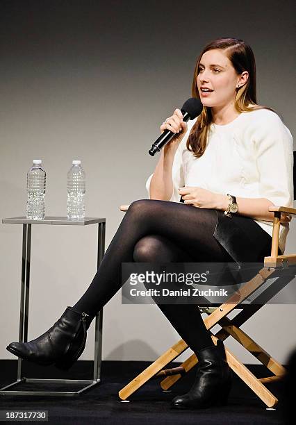 Actress Greta Gerwig attends the Meet the Actor: Greta Gerwig at Apple Store Soho on November 7, 2013 in New York City.