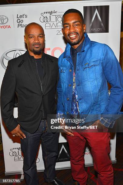 Radio Personality Big Tigger and actor Bill Bellamy attend the Cocktail Reception sponsored by Toyota at the Gold Boutique Nightclub and Lounge at...