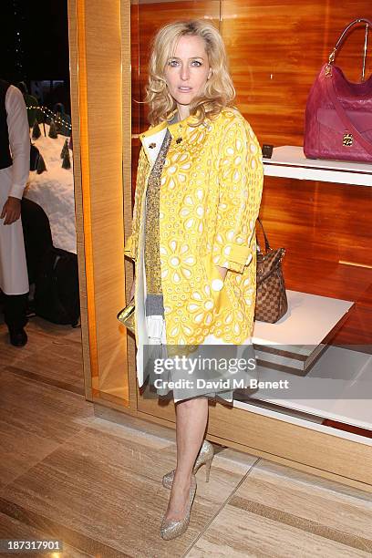 Gillian Anderson attends the launch of Louis Vuitton Townhouse at Selfridges on November 7, 2013 in London, England.