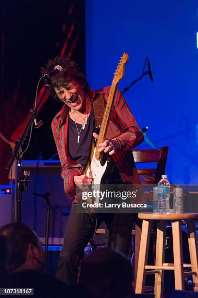 Ronnie Wood performs at The Cutting Room on November 7, 2013 in New York City. Ronnie Wood of the Rolling Stones made a rare club appearance at New...