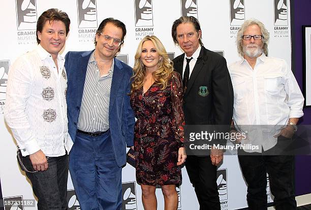 Ronnie Bowman, producer Randall Poster, singer Lee Ann Womack, John Doe and musicians Chris Hillman attend The Drop: Divided & United - Music of The...