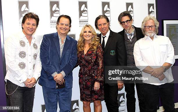 Ronnie Bowman, producer Randall Poster, singer Lee Ann Womack, John Doe, vice president of The GRAMMY Foundation Scott Goldman and Chris Hillman...