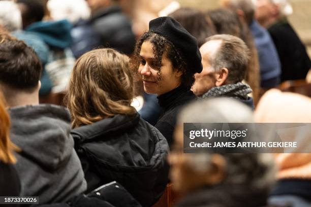 Illustration picture shows the celebration of the Midnight mass on Christmas eve at the 'Kathedraal van Sint-Michiel en Sint-Goedele - Cathedrale...