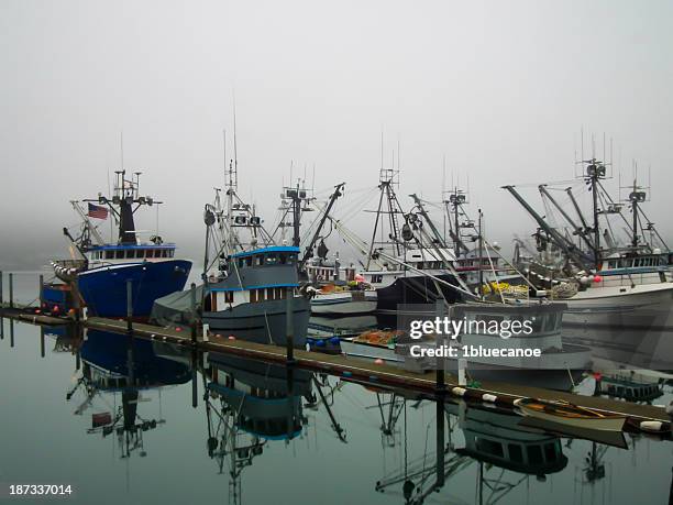 gig harbor fog i - gig harbor stock pictures, royalty-free photos & images