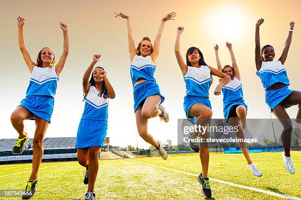 フットボールチアリーダー - asian cheerleaders ストックフォトと画像