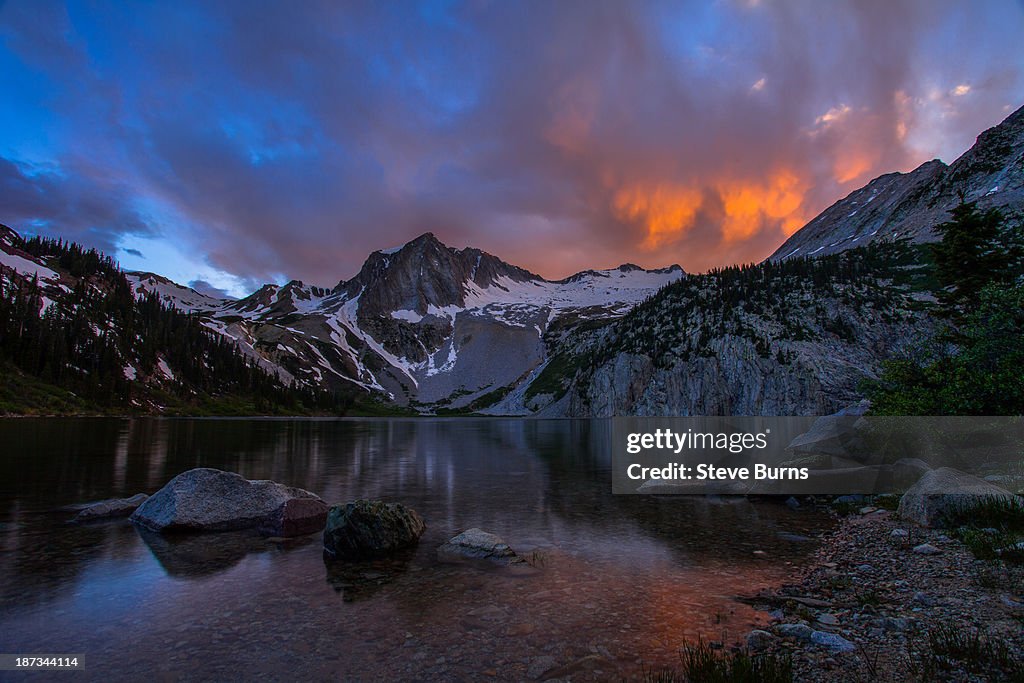 Snowmass Lake sunset