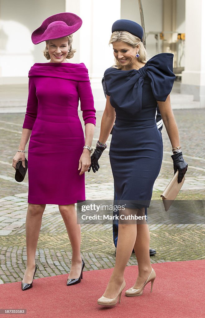 King Philippe And Queen Mathilde Of Belgium Visit The Netherlands