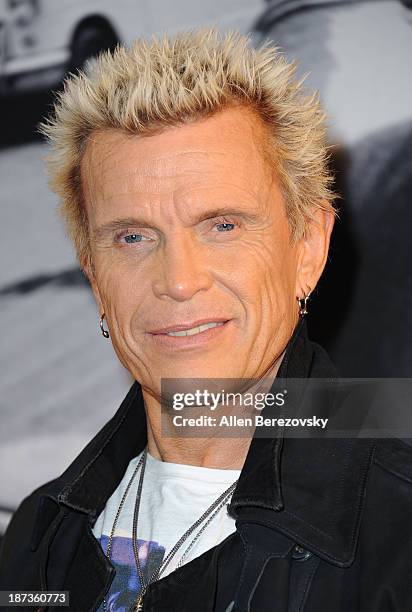 Recording artist Billy Idol attends the John Varvatos' new book "John Varvatos: Rock In Fashion" launch party at John Varvatos Los Angeles on...