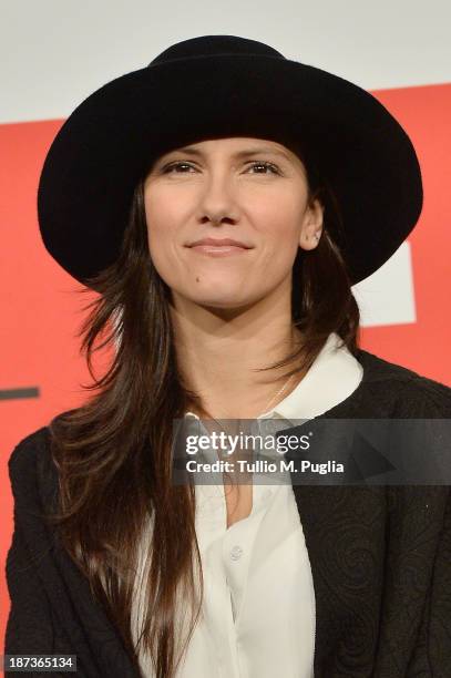 Elisa attends the 'L'Ultima Ruota Del Carro' Photocall during the 8th Rome Film Festival at the Auditorium Parco Della Musica on November 8, 2013 in...