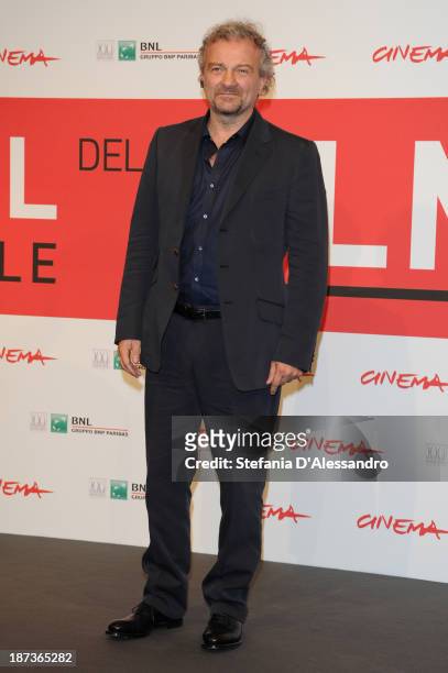 Giovanni Veronesi attends the 'L'Ultima Ruota Del Carro' Photocall during the 8th Rome Film Festival at the Auditorium Parco Della Musica on November...
