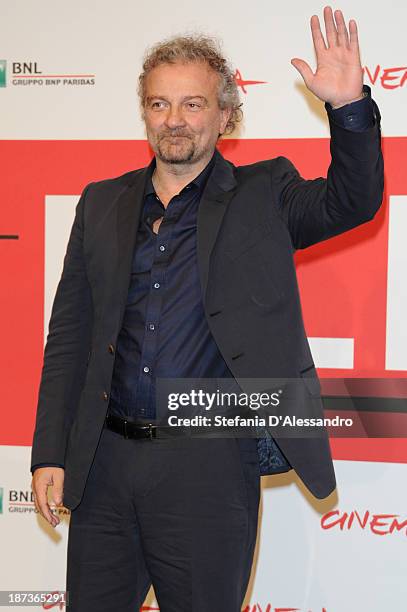 Giovanni Veronesi attends the 'L'Ultima Ruota Del Carro' Photocall during the 8th Rome Film Festival at the Auditorium Parco Della Musica on November...