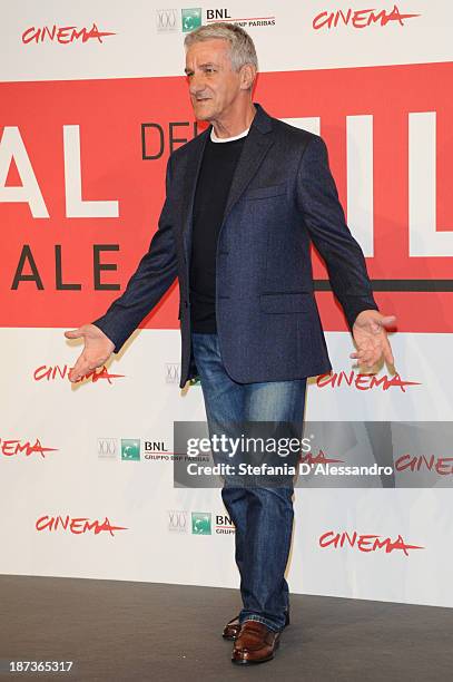 Ernesto Fioretti attends the 'L'Ultima Ruota Del Carro' Photocall during the 8th Rome Film Festival at the Auditorium Parco Della Musica on November...