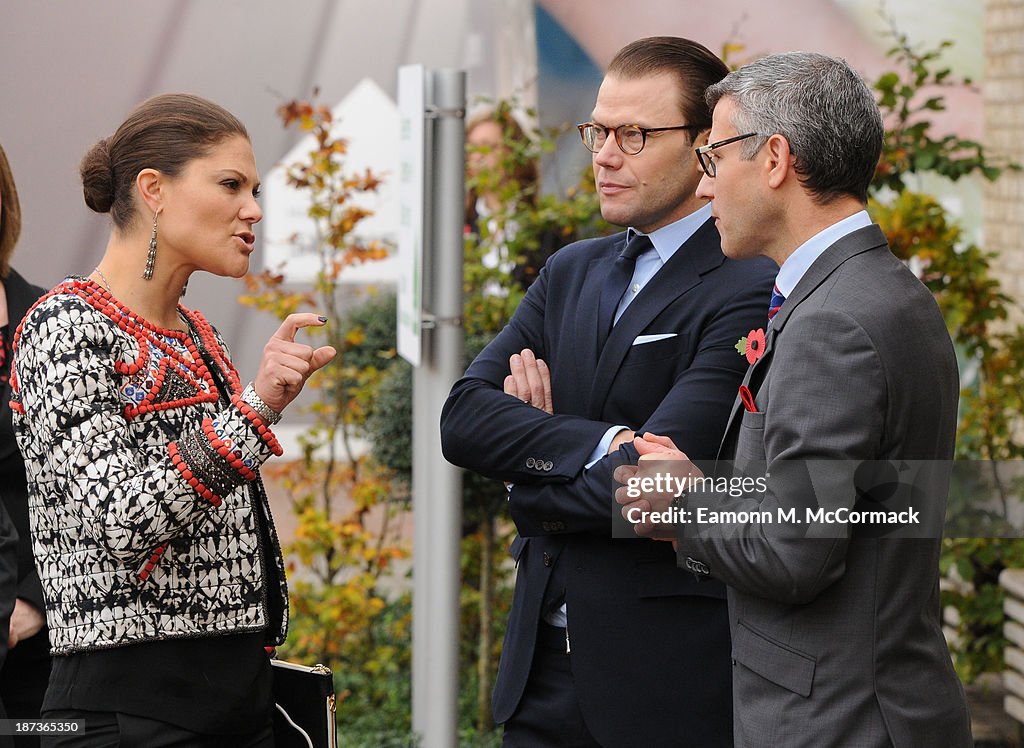 Crown Princess Victoria And Prince Daniel Of Sweden Visit Cambridge