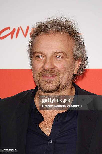 Giovanni Veronesi attends the 'L'Ultima Ruota Del Carro' Photocall during the 8th Rome Film Festival at the Auditorium Parco Della Musica on November...