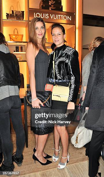 Ana Beatriz Barros and Charlotte Stockdale attend the launch of Louis Vuitton Townhouse at Selfridges on November 7, 2013 in London, England.