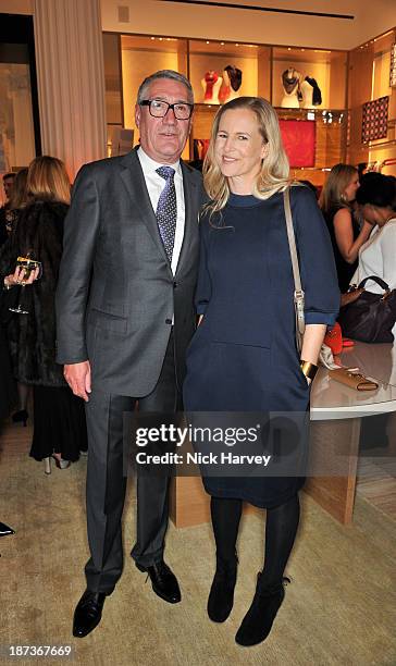 Paul Kelly and Alannah Weston attend the launch of Louis Vuitton Townhouse at Selfridges on November 7, 2013 in London, England.