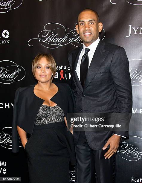 Grant Hill and Tamia attend the 10th annual Keep A Child Alive Black Ball at Hammerstein Ballroom on November 7, 2013 in New York City.