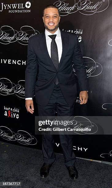 Player Robinson Cano attends the 10th annual Keep A Child Alive Black Ball at Hammerstein Ballroom on November 7, 2013 in New York City.